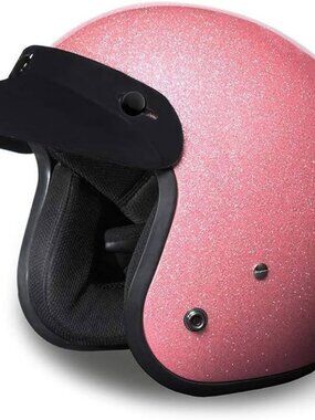 Daytona  DC7-P-2XL CRUISER-PINK METAL FLAKE  Open Face DOT Motorcycle Helmet 2XL